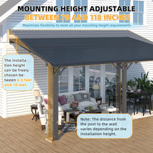 Load image into Gallery viewer, AECOJOY 16x10 Outdoor Hardtop Gazebo Adjustable Height (6.5-9.8Ft) Pergola for Patio