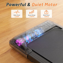 Load image into Gallery viewer, Walking Pad 2 in 1 Under Desk Treadmill, 2.5HP Low Noise Walking Pad Running Jogging Machine with Remote Control for Home Office, Lightweight Portable Desk Treadmill Installation Free