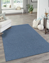 Load image into Gallery viewer, Unique Loom 7.75' x 10' Solid Blue Rectangular Shag Area Throw Rug