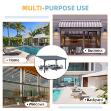 Load image into Gallery viewer, AECOJOY 16x10 Outdoor Hardtop Gazebo Adjustable Height (6.5-9.8Ft) Pergola for Patio