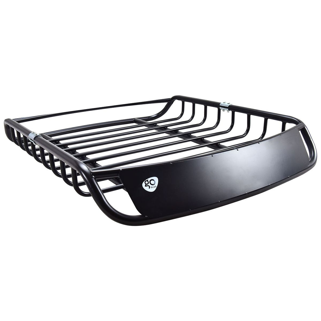 Porte-bagages en Métal Barre de Support pour Véhicule Haute Résistance en Acier Antirouille 120x98x16,5cm,Noir -