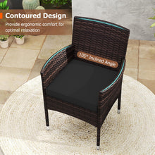 Load image into Gallery viewer, Tangkula 3 Piece Patio Furniture Set | Hand-Woven PE Wicker Conversation Set