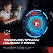 Load image into Gallery viewer, Rameur Magntique Rsistance 8 Niveaux Pliable 2 Roues Flexibles Rail Coulissant en Aluminium Ecran LCD Support d'Appareil -