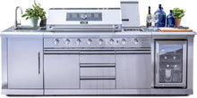 Load image into Gallery viewer, Ondis24 Cuisine d'extérieur Barbecue à gaz Réfrigérateur Évier en acier inoxydable