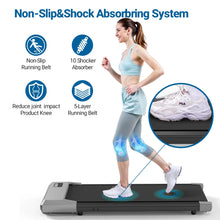 Load image into Gallery viewer, Walking Pad 2 in 1 Under Desk Treadmill, 2.5HP Low Noise Walking Pad Running Jogging Machine with Remote Control for Home Office, Lightweight Portable Desk Treadmill Installation Free