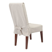 Load image into Gallery viewer, Sure Fit Farmhouse Basketweave Dining Room Chair Slipcover, Oatmeal
