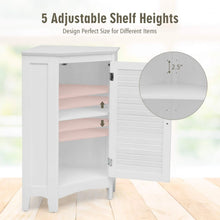 Load image into Gallery viewer, Tangkula Corner Bathroom Cabinet with Single Shutter Door