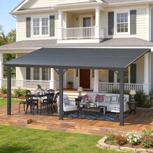 Load image into Gallery viewer, AECOJOY 16x10 Outdoor Hardtop Gazebo Adjustable Height (6.5-9.8Ft) Pergola for Patio