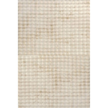 Load image into Gallery viewer, nuLOOM Jeni Solid Faux Rabbit Machine Washable Area Rug Beige 3' 9" x 6'