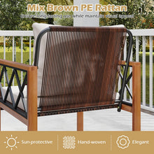 Load image into Gallery viewer, Tangkula 5 Pieces Wicker Patio Conversation Furniture Set