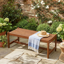 Load image into Gallery viewer, Tangkula Outdoor Wood Bench Backless Set of 1/2 Solid Hardwood Patio Dining Bench(1/2)
