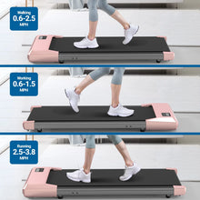 Load image into Gallery viewer, Walking Pad 2 in 1 Under Desk Treadmill, 2.5HP Low Noise Walking Pad Running Jogging Machine with Remote Control for Home Office, Lightweight Portable Desk Treadmill Installation Free