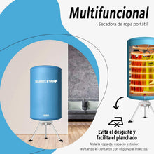 Load image into Gallery viewer, Secamatic Turbo Plus de Xsquo Useful Tech - Séchoir à linge portable sans frottement par air chaud de 1000 W
