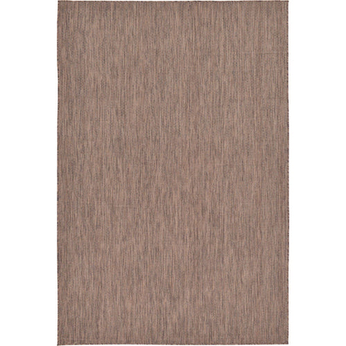 Unique Loom Outdoor Solid Area Rug - 6' x 9' Light Brown