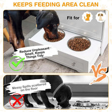 Load image into Gallery viewer, Dog Feeding Station Dog Food Storage Cabinet w/2 Raised Dog Bowls, Pull Out Elevated Dog Bowls for Water &amp; Feeding Supplies, Pet Toy Storage Organizer