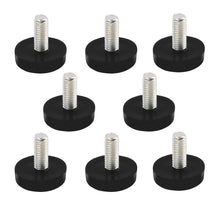Load image into Gallery viewer, Home Office Table Desk Glide Leveling Foot M6x15mm Thread Black 8pcs
