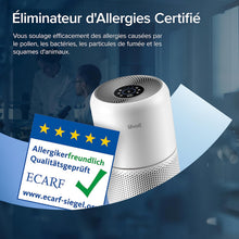 Load image into Gallery viewer, LEVOIT Purificateur d'Air HEPA Intelligent contre Allergie Pollen &amp; Graminée, Purifier jusqu'à 50㎡, Surveille La Qualité de l'Air, Contrôle par App Alexa, 22dB Silencieux, Core 300S