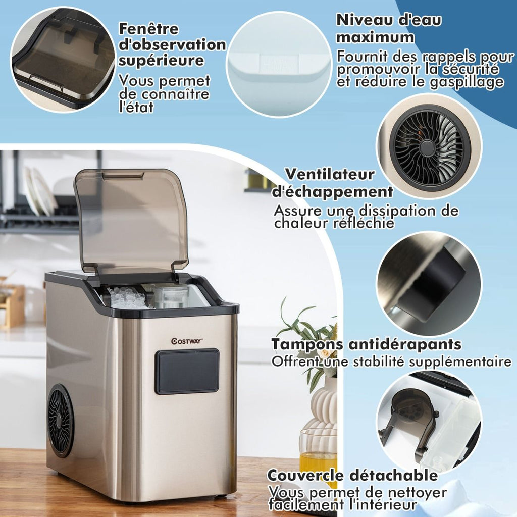 Machine  Glaons 24kg en 24h Panneau de Contr么le Tactile LED -
