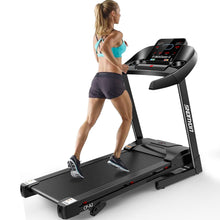 Load image into Gallery viewer, Tapis roulant intelligent pliant avec 15% inclinaison 2.5HP tapis roulant lectrique pliant avec affichage LED et porte-gobelet pour l'exercice de fitness  domicile