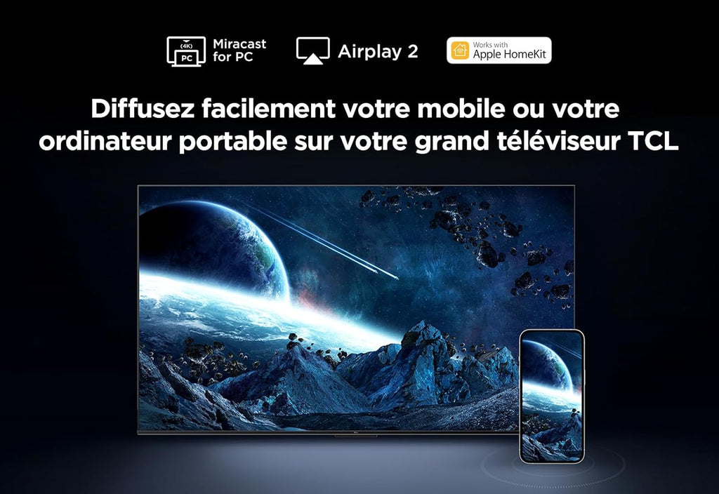 TCL 50PF650 50 Pouces 4K Ultra HD, HDR TV, Smart LED Fire TV (Dolby Vision, Dolby Atmos, DTS, HDR 10, Alexa intégré, Airplay2, Miracast)