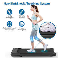 Load image into Gallery viewer, Walking Pad 2 in 1 Under Desk Treadmill, 2.5HP Low Noise Walking Pad Running Jogging Machine with Remote Control for Home Office, Lightweight Portable Desk Treadmill Installation Free