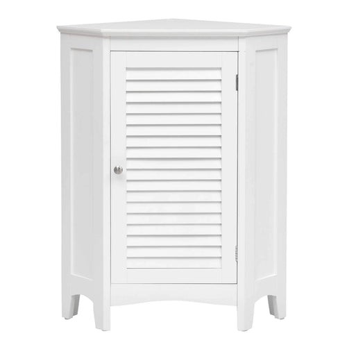 Tangkula Corner Bathroom Cabinet with Single Shutter Door