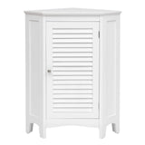 Tangkula Corner Bathroom Cabinet with Single Shutter Door