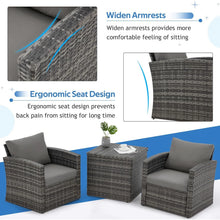 Load image into Gallery viewer, AECOJOY 7 PCS Outdoor Patio Furniture Sets with 2 Storage Boxes, Grey