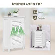 Load image into Gallery viewer, Tangkula Corner Bathroom Cabinet with Single Shutter Door