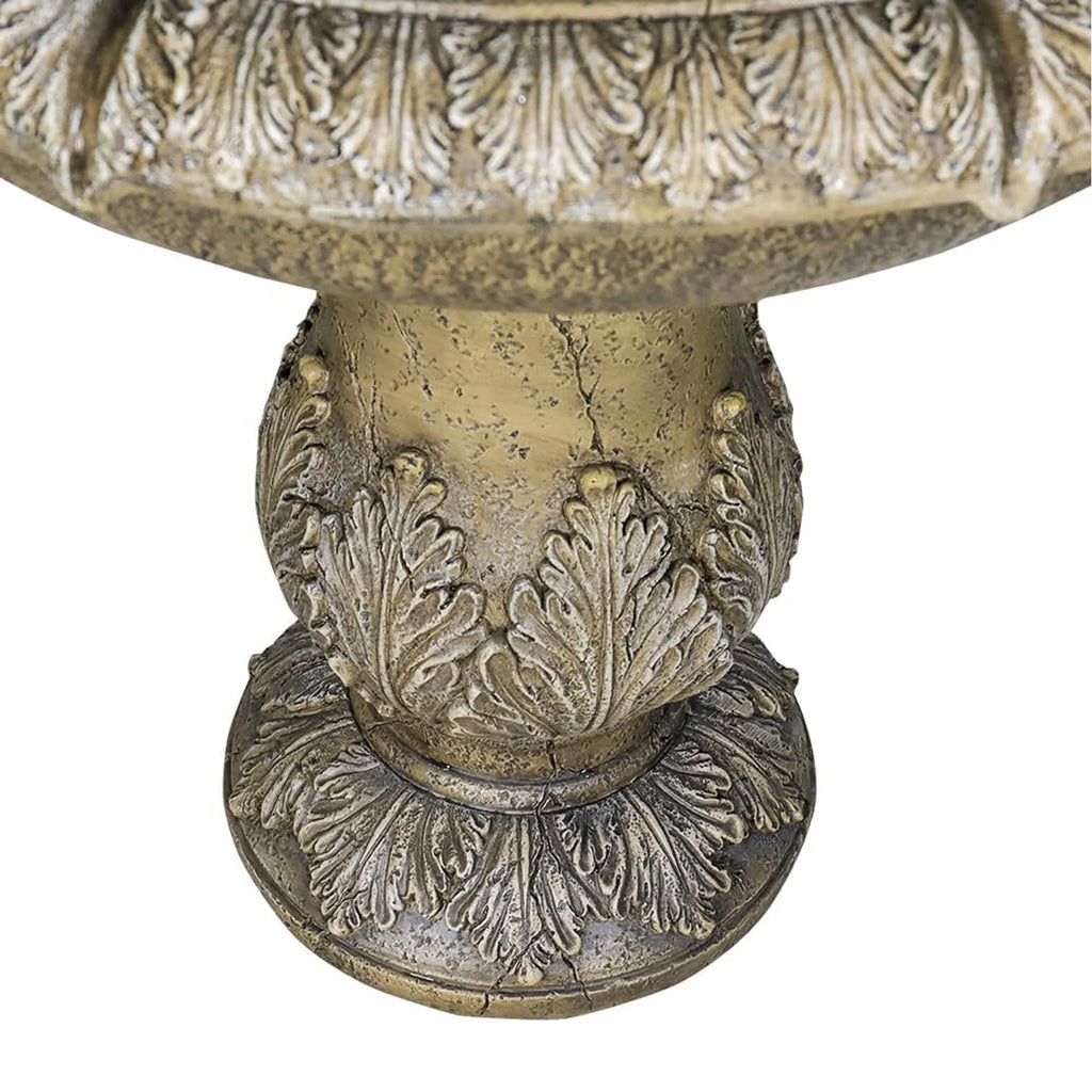 48�?h Outdoor Floor Water Fountain, 3 - Tiers Concrete Water Fountain with Submersible Electric Pump - Garden Cascading Waterfall for Yard Patio Lawn Home Decor