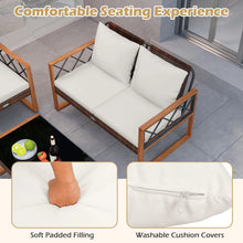Load image into Gallery viewer, Tangkula 5 Pieces Wicker Patio Conversation Furniture Set