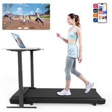Load image into Gallery viewer, Walking Pad 2 in 1 Under Desk Treadmill, 2.5HP Low Noise Walking Pad Running Jogging Machine with Remote Control for Home Office, Lightweight Portable Desk Treadmill Installation Free