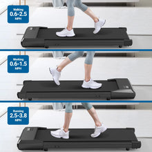 Load image into Gallery viewer, Walking Pad 2 in 1 Under Desk Treadmill, 2.5HP Low Noise Walking Pad Running Jogging Machine with Remote Control for Home Office, Lightweight Portable Desk Treadmill Installation Free