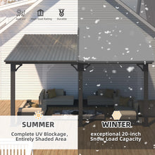 Load image into Gallery viewer, AECOJOY 16x10 Outdoor Hardtop Gazebo Adjustable Height (6.5-9.8Ft) Pergola for Patio