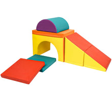 Load image into Gallery viewer, KORIMEFA 5 PCS Kids Climbing Toys for Toddlers 1 - 3, Lightweight Couch Kids for Crawling Sliding, Soft Play Equipment Foam Climber Blocks, Indoor Climb and Crawl Activity Playset